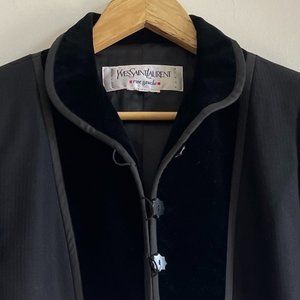 Yves Saint Laurent YSL 90s Evening Jacket Blazer Velvet